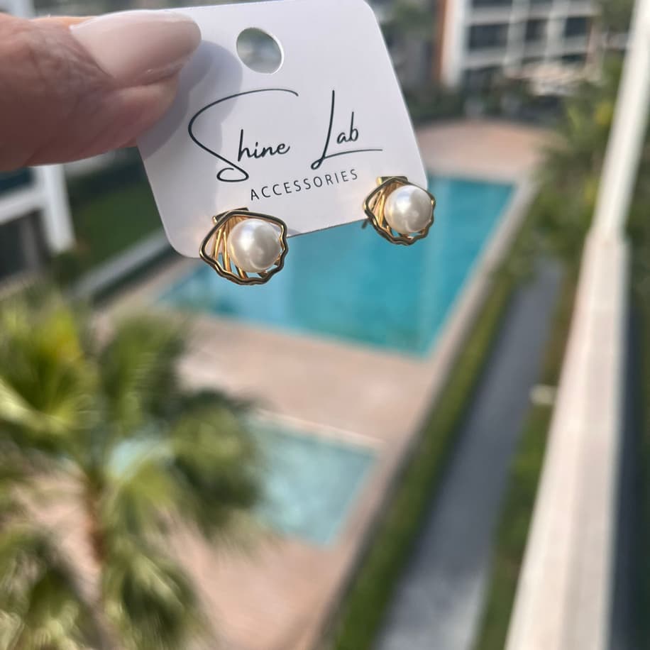 Xuping Gold İncili Küpe