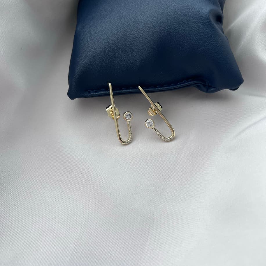 Premium Taşlı Küpe