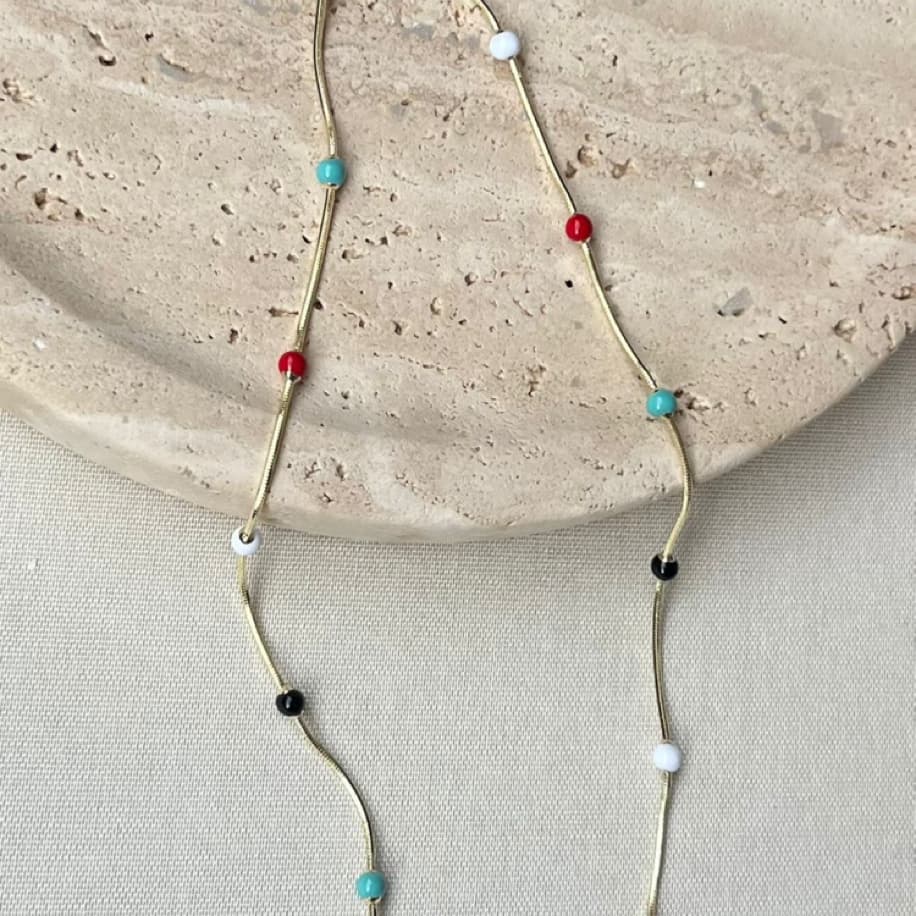 Premium Renkli Taşlı Kolye