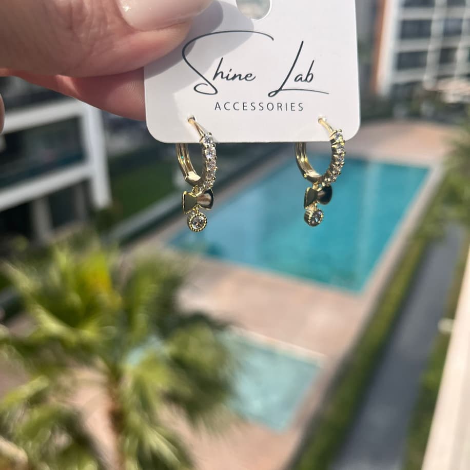 Premium Taşlı Küpe