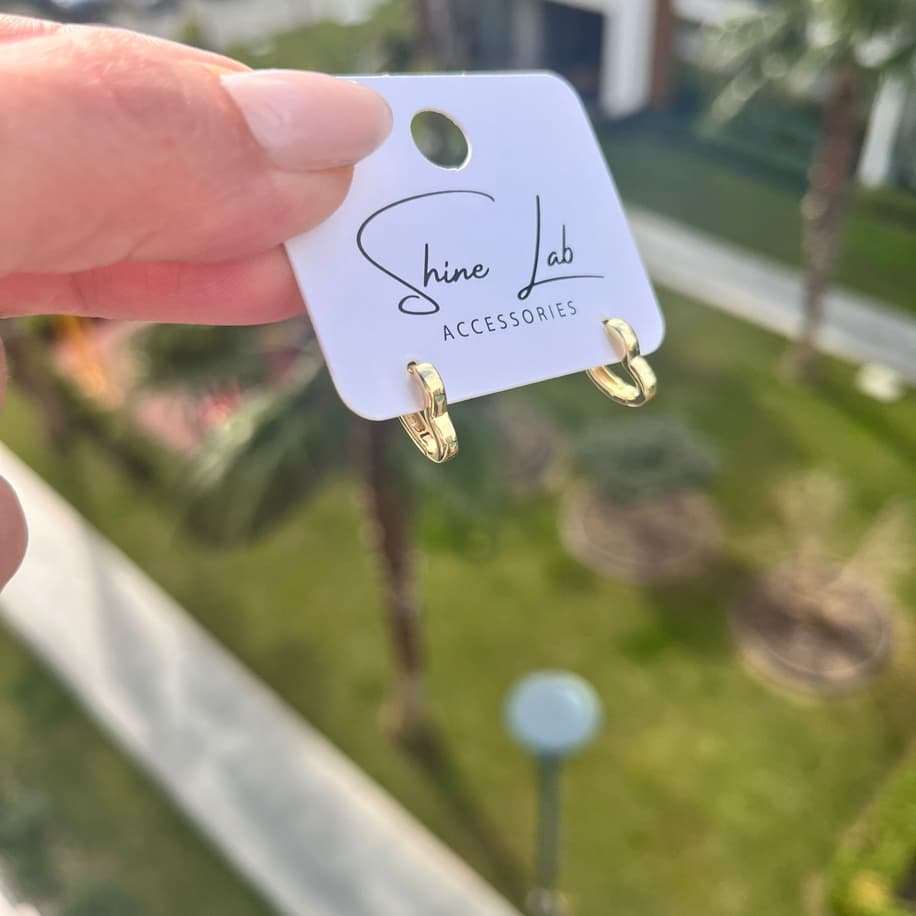 Kalpli Gold Mini Küpe