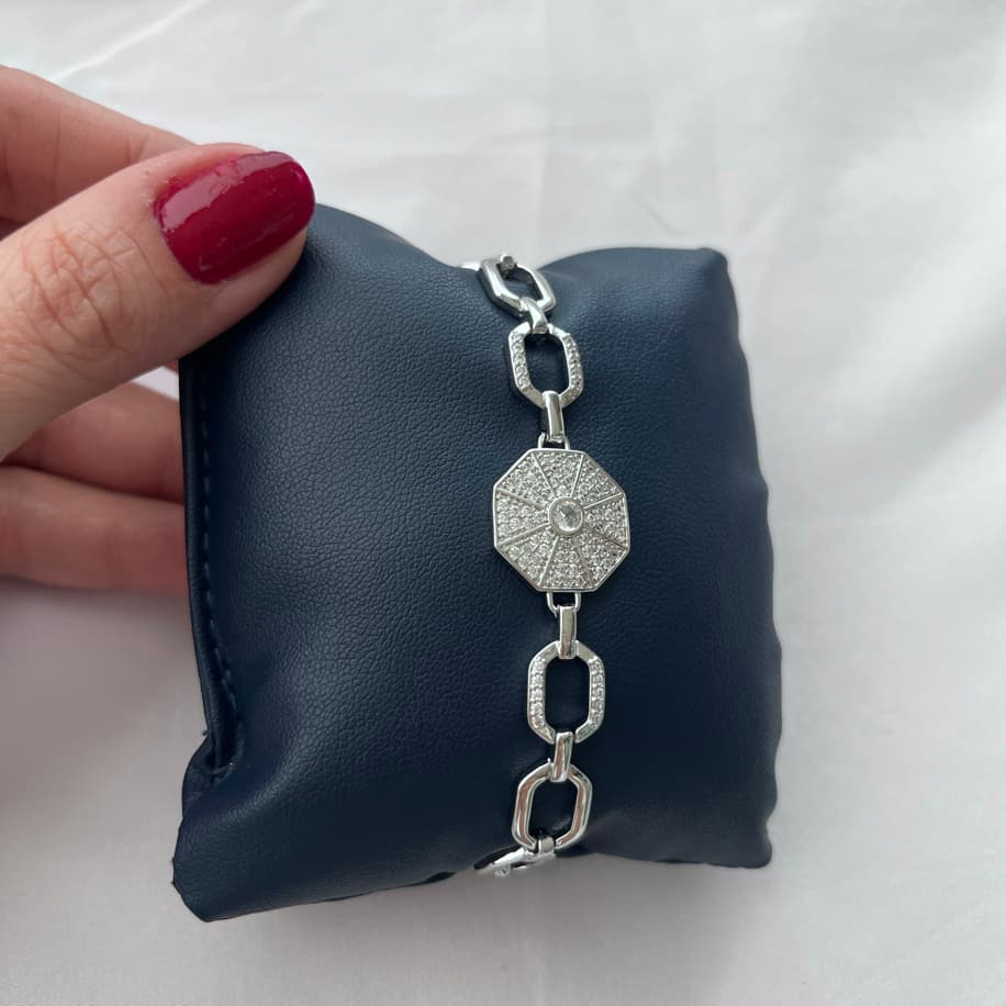 Zirkon Taşlı Baget Bileklik