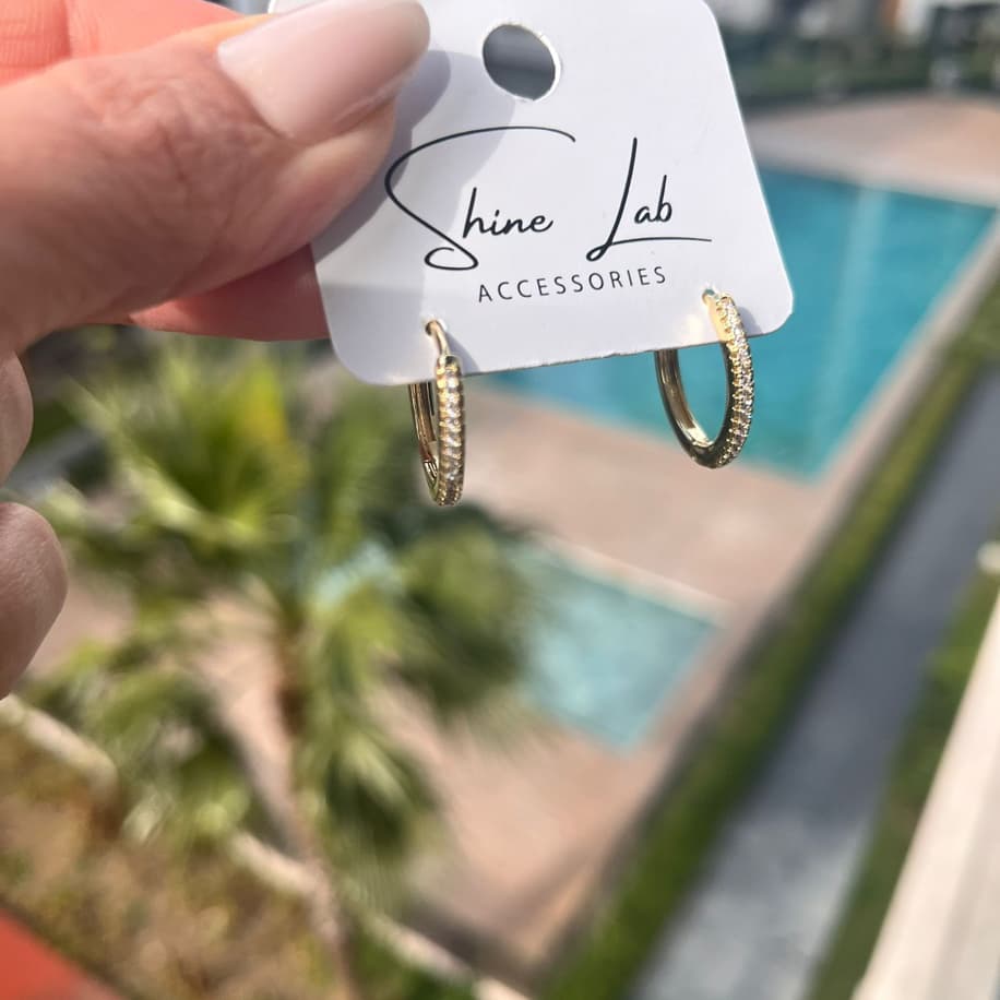 Premium Taşlı Küpe