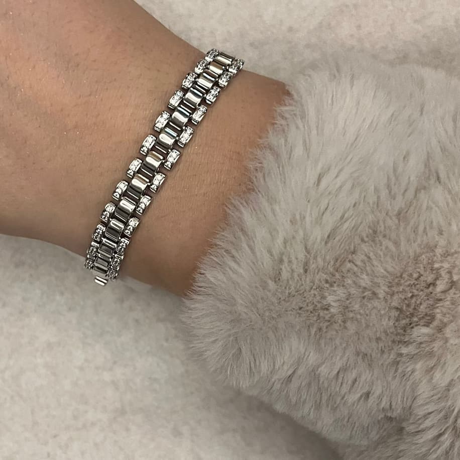 Silver Taşlı Bileklik