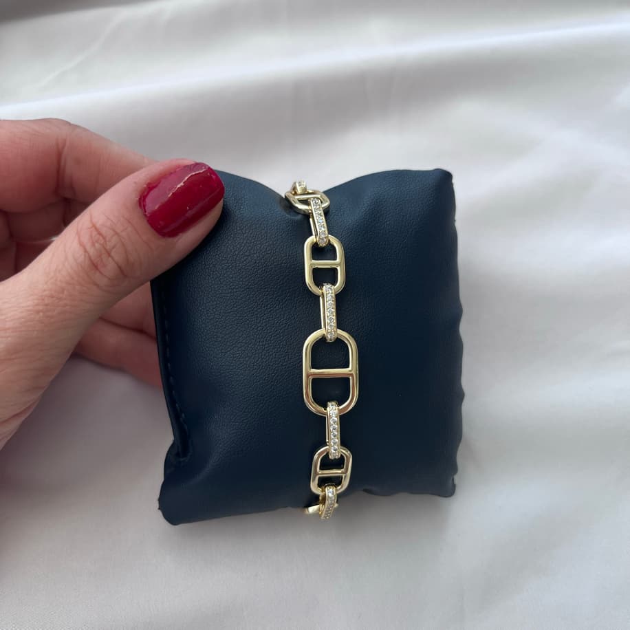 Oval Taşlı Bileklik