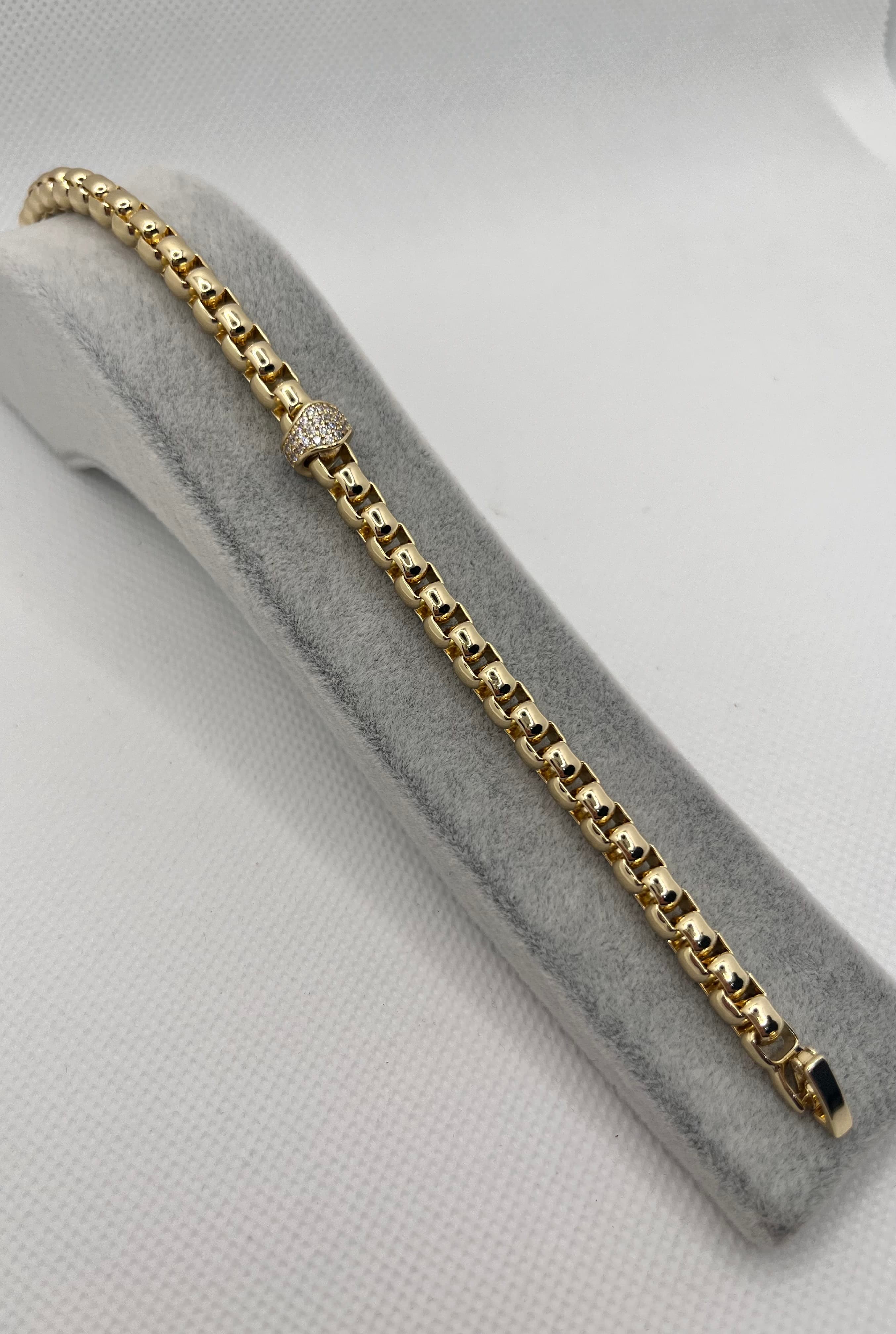 14k Zirkon taşlı Boğum Bileklik