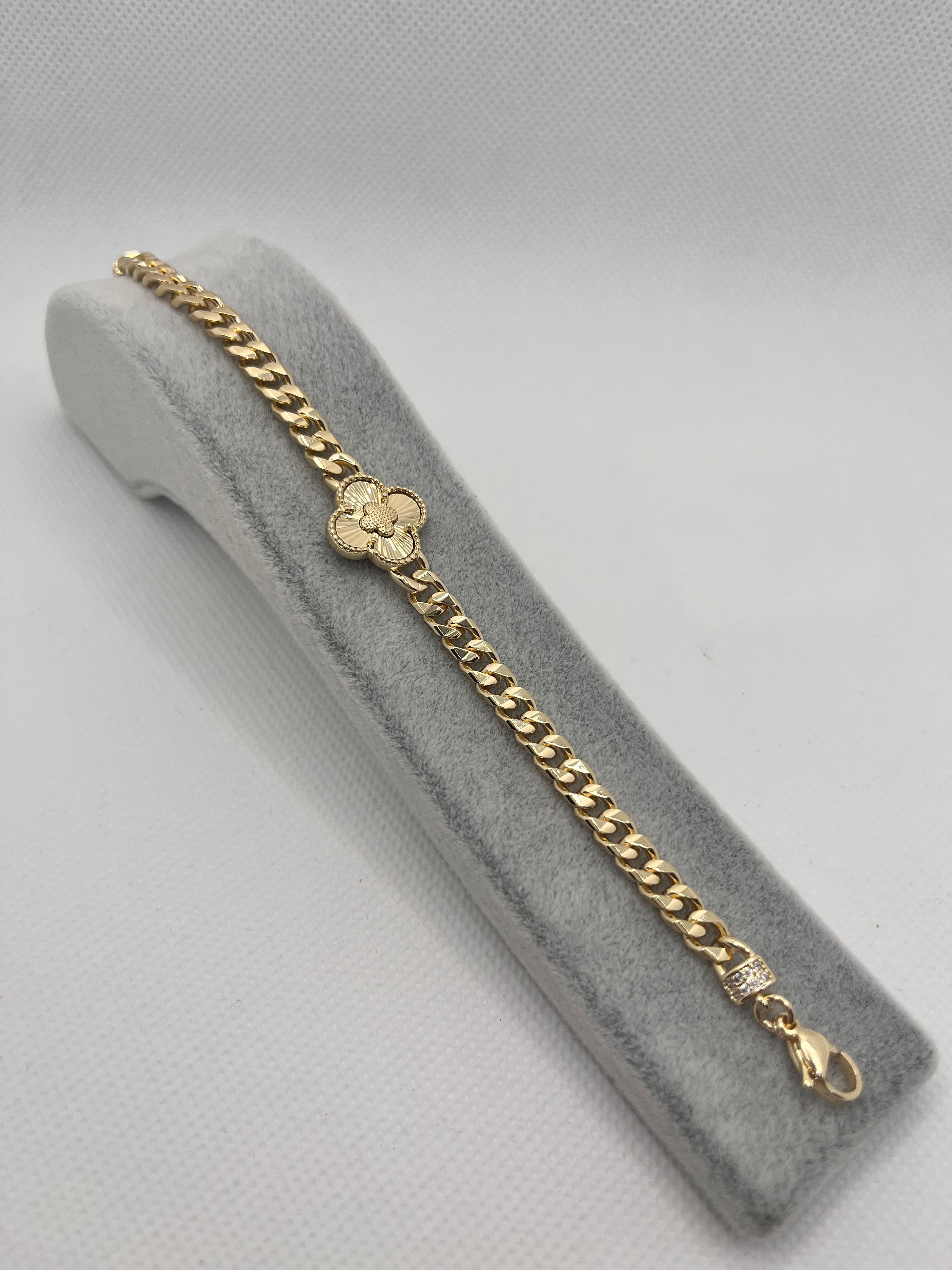 14K Yonca Zincir Bileklik