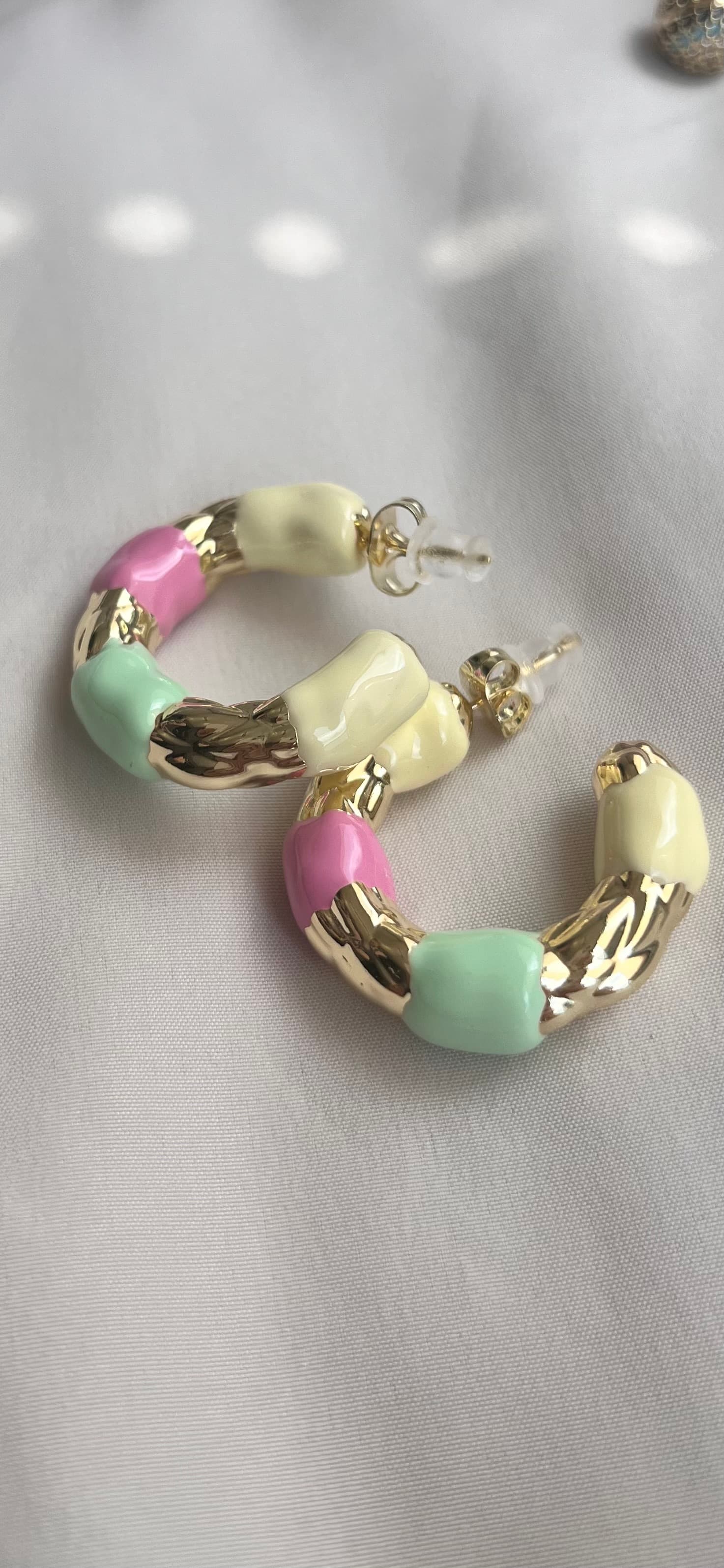 Pastel Halka küpe